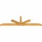 Ekena Millwork Saratoga Rough Sawn Timber Gable Bracket, Western Red Cedar, 96"W x 28"H x 4"D x 4"F, 7/12 Pitch GBW096X28X0404SAR00RWR - alternate 3